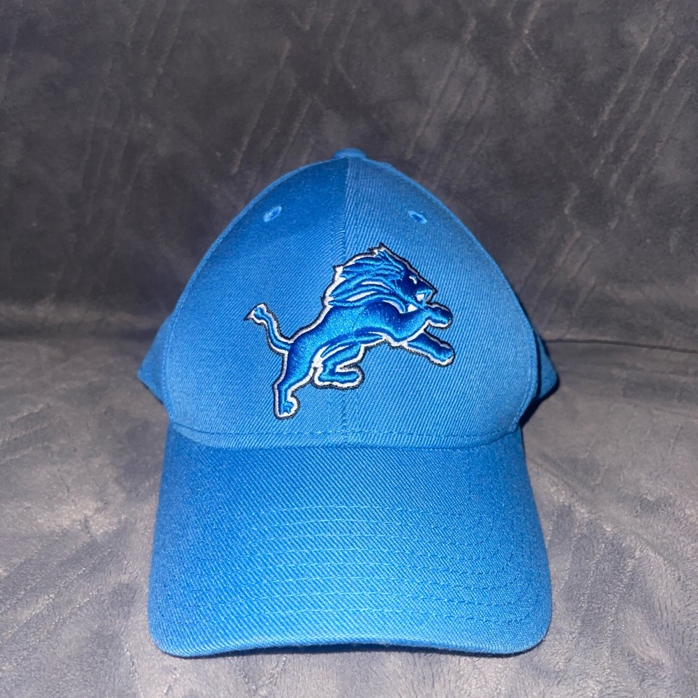 Detroit Lions Hat Cap Strap Back NFL Team Reebok Blue One Size Adjustable Adult